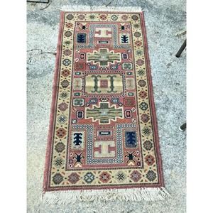 Vintage Belgium Capri Wool Throw Rug - R60